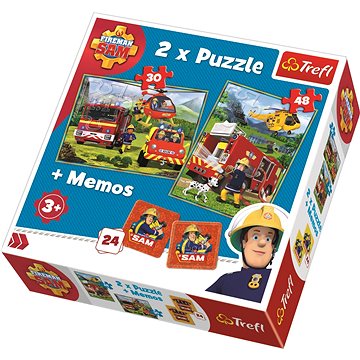 Trefl Puzzle Požárník Sam 30+48 dílků + pexeso (5900511907919)