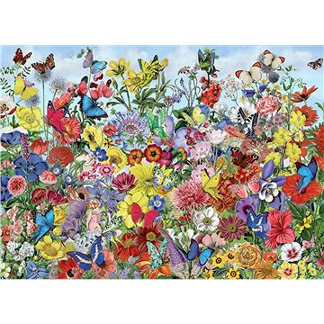 Cobble Hill Puzzle Motýlí zahrada 1000 dílků (625012800327)