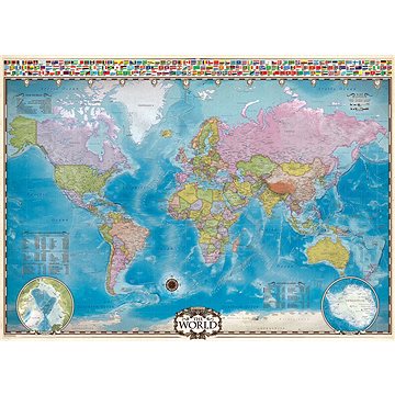 Eurographics Puzzle Mapa světa 1000 dílků (628136405577)