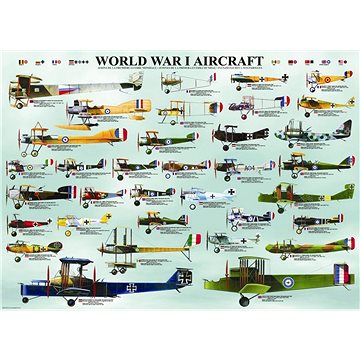 Eurographics Puzzle Letadla 1.světové války 1000 dílků (628136600873)