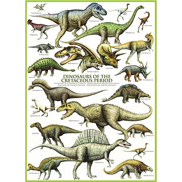 Eurographics Puzzle Svět dinosaurů: Křída 1000 dílků (628136600989)