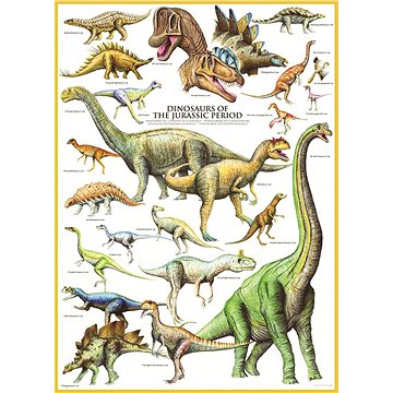 Eurographics Puzzle Svět dinosaurů: Jura 1000 dílků (628136600996)