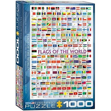 Eurographics Puzzle Vlajky světa 1000 dílků (628136601283)