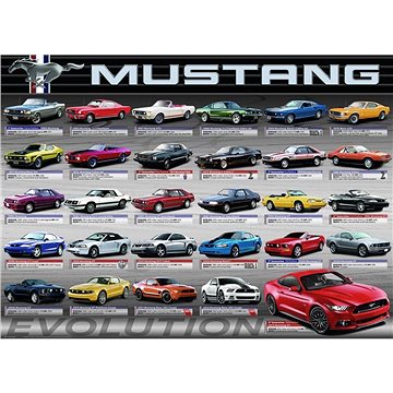 Eurographics Puzzle Vývoj Fordu Mustang 1000 dílků (628136606844)
