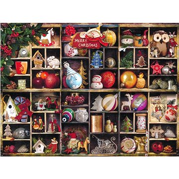 Eurographics Puzzle Vánoční ozdoby 1000 dílků (628136607599)