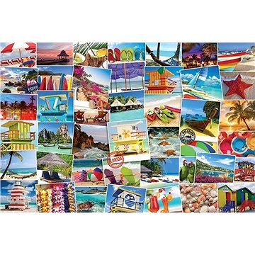 Eurographics Puzzle Světoběžník - pláže 1000 dílků (628136607612)