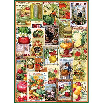 Eurographics Puzzle Katalog semínek: Zelenina 1000 dílků (628136608176)