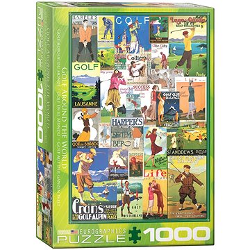 Eurographics Puzzle Světový golf 1000 dílků (628136609333)