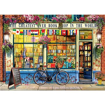 Eurographics Puzzle Nejlepší knihkupectví na světě 1000 dílků (628136653510)