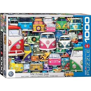 Eurographics Puzzle Volkswagen Bus: Funky Jam 1000 dílků (628136654234)