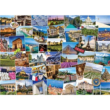 Eurographics Puzzle Světoběžník - Francie 1000 dílků (628136654661)