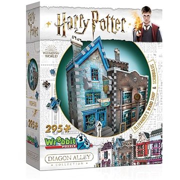 Wrebbit 3D puzzle Harry Potter: Obchod s hůlkami pana Olivandera a Scribbulus 295 dílků (665541005084)
