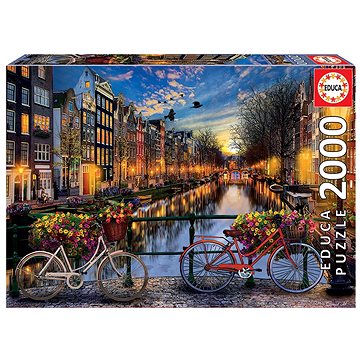 Educa Puzzle Romantický Amsterdam 2000 dílků (8412668171275)