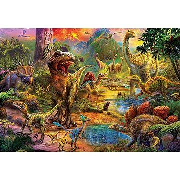 Educa Puzzle Území dinosaurů 1000 dílků (8412668176553)