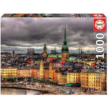 Educa Puzzle Pohled na Stockholm, Švédsko 1000 dílků (8412668176645)