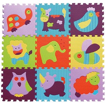 Baby Great Pěnové puzzle Barevná zvířata SX (30x30) (8595146111007)