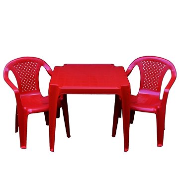 IPAE - sada červená 2 židličky a stoleček (8595105770023)