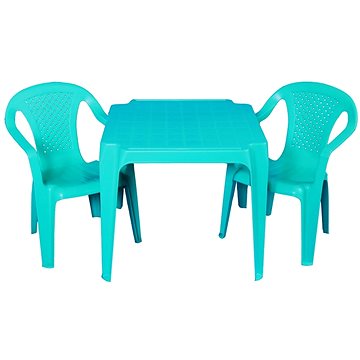 IPAE - sada zelená 2 židličky a stoleček (8595105770054)