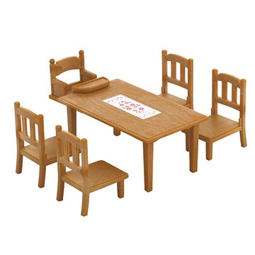 Sylvanian Families Nábytek – jídelní stůl se židlemi (5054131045060)
