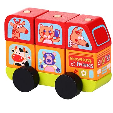 Cubika 13197 Minibus šťastná zvířátka (4823056513197)