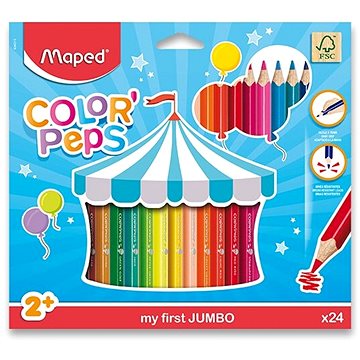MAPED Color Peps Jumbo, 24 barev (3154148340133)