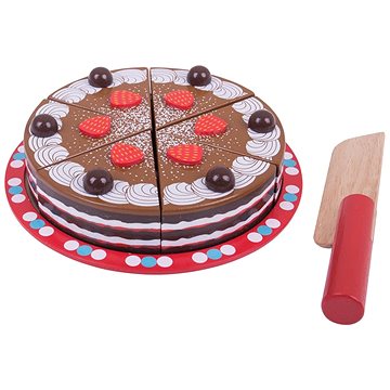Bigjigs Krájecí dřevěný dort (691621026274)