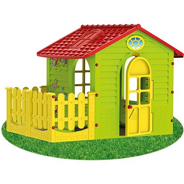 Dětský zahradní domek s plotem střední (5907442108392)