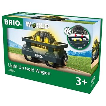Brio World 33896 Svítící vagón se zlatem (7312350338966)