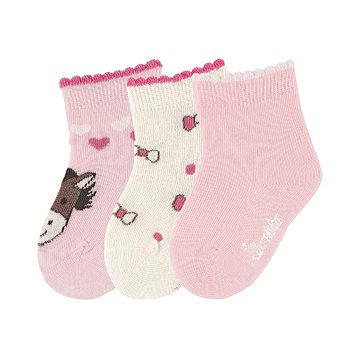 Sterntaler kojenecké 3 páry dívčí růžové koník 8411921 (HRAjkob0981nad)