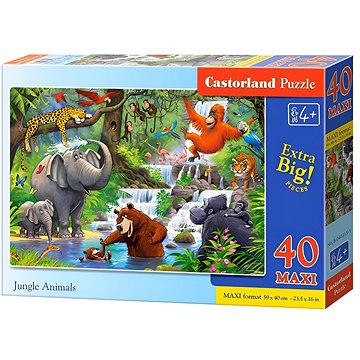 CASTORLAND Puzzle Jungle 40 MAXI dílků (5904438040315)