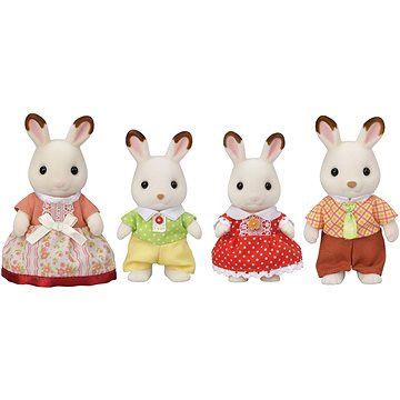 Sylvanian Families Rodina "chocolate" králíků, nová (5054131056554)