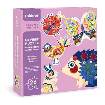 Mideer Mé první puzzle - Zahradní zvířátka (6936352530695)