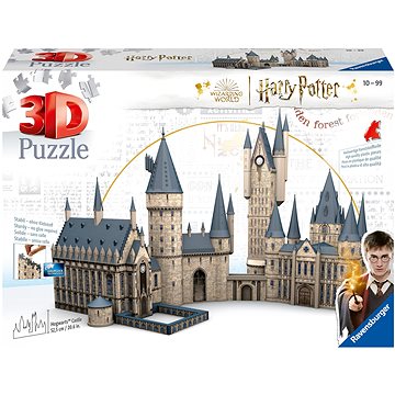 Ravensburger 3D Puzzle 114979 Harry Potter: Bradavický hrad - Velká síň a Astronomická věž 2v1 1080 (4005556114979)