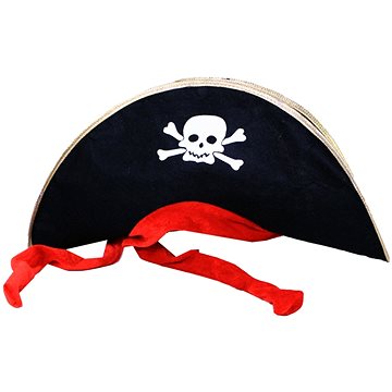 Klobouk kapitán pirát se stuhou dospělý (8434077132814)