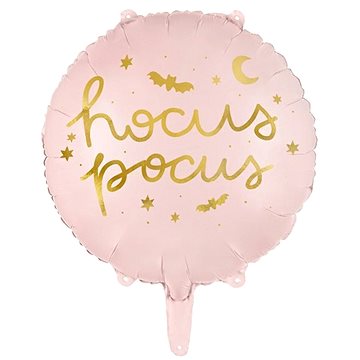 Foliový balónek hocus pocus - růžový - halloween - čarodějnice - 45 cm (5904555006102)