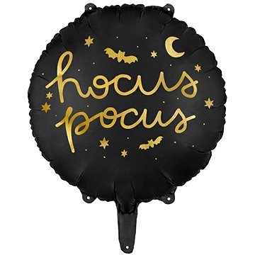 Foliový balónek hocus pocus - černý - halloween - čarodějnice - 45 cm (5904555006065)