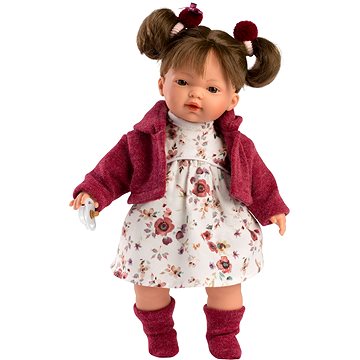 Llorens 33146 Vera - realistická panenka se zvuky a měkkým látkovým tělem - 33 cm (8426265331468)