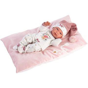 Llorens 73880 New Born Holčička - realistická panenka miminko s celovinylovým tělem - 40 cm (8426265738809)