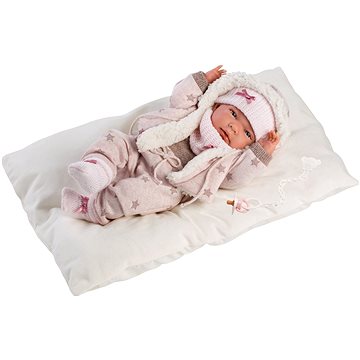 Llorens 73882 New Born Holčička - realistická panenka miminko s celovinylovým tělem - 40 cm (8426265738823)