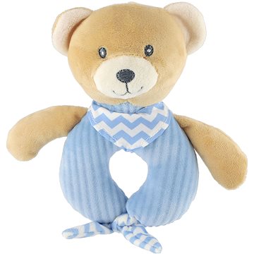 Teddies Chrastítko medvěd modrý (5904209891245)