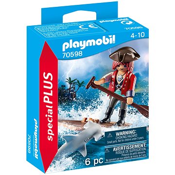 Playmobil 70598 Pirát s vorem a žralokem kladivounem (4008789705983)