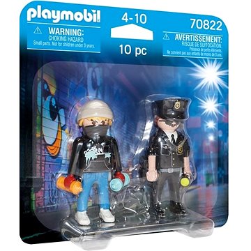 Playmobil 70822 DuoPack Policista a sprejer (4008789708229)