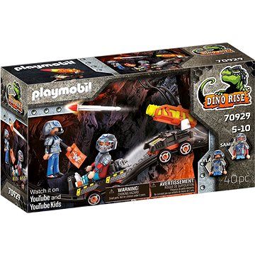 Playmobil 70929 Dino Mine Vozík s raketami (4008789709295)