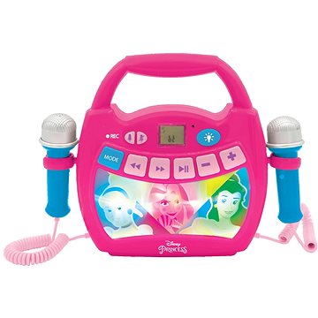 Lexibook Reproduktor karaoke Disney Princess s mikrofony a osvětlením (3380743093567)