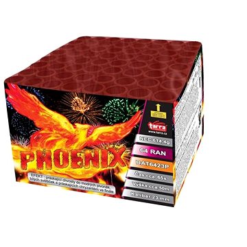 Ohňostroj - Baterie výmetnic phoenix 64 ran (8595596320813)