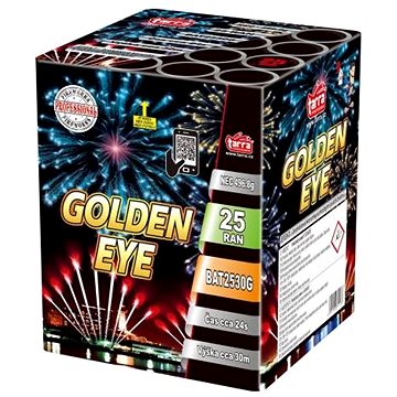 Ohňostroj - Baterie výmetnic golden eye 25ran (8595596314133)