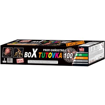 Profi složený ohňostroj box tutovka 100 ran (8595596321674)