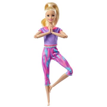 Barbie V Pohybu - Blondýnka Ve Fialovém (887961954951)