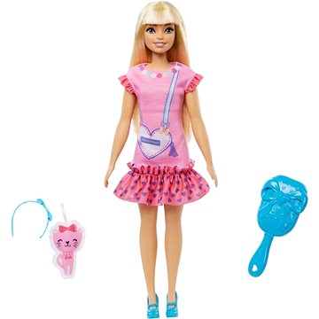 Barbie Moje První Barbie Panenka - Blondýnka S Kotětem (194735114542)