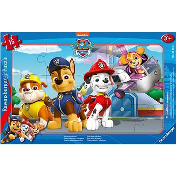 Ravensburger Puzzle 056811 Tlapková Patrola: Čtyři Stateční Ochránci 15 Dílků (4005556056811)